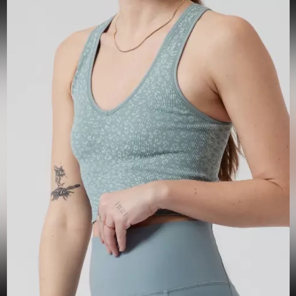 Athleta Reversible Aurora Crop Rib Tank | XS
